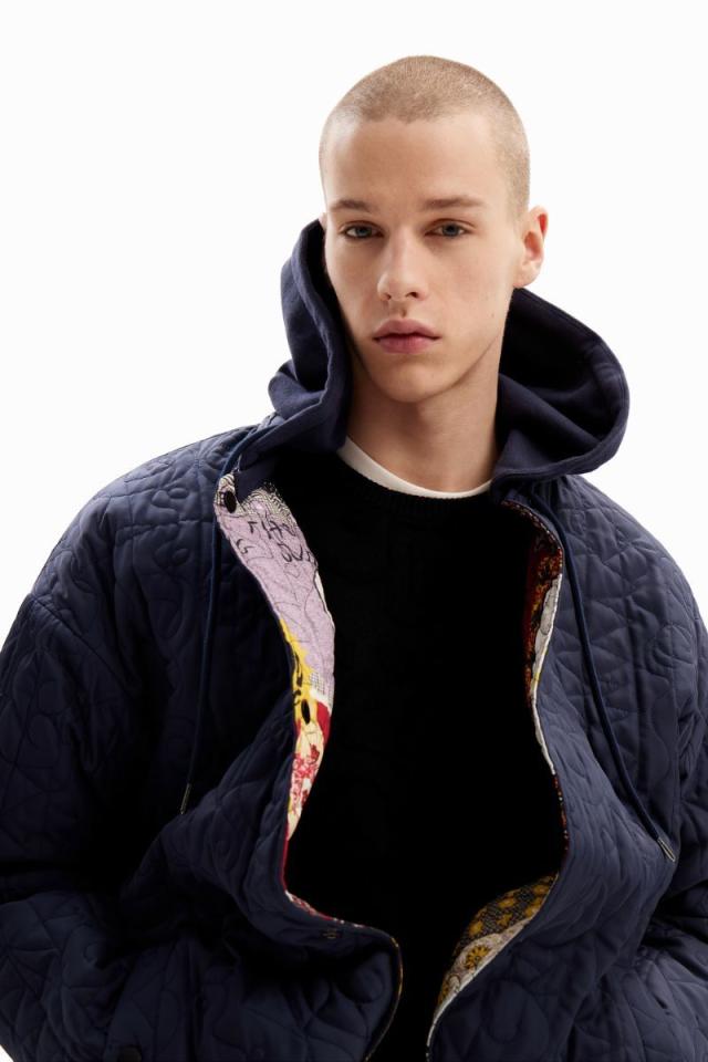 デシグアル（Desigual）/パッチワーク リバーシブル パデッド