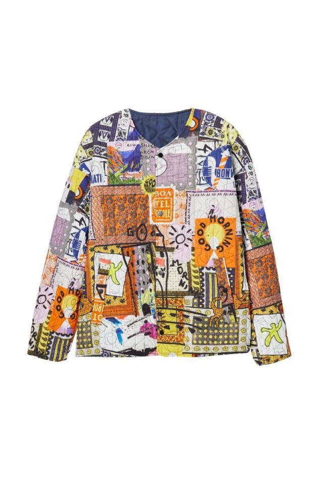 デシグアル（Desigual）/パッチワーク リバーシブル パデッド