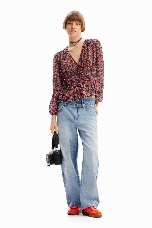 デシグアル（Desigual）/花柄 スイスドット ブラウスの通販はau