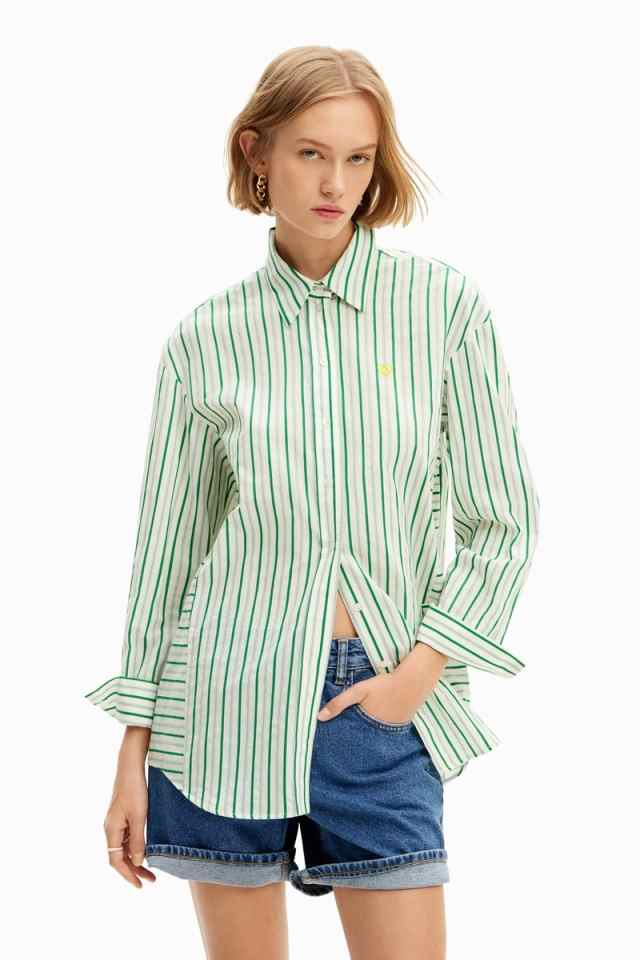 デシグアル（Desigual）/ストライプ オーバーサイズシャツの通販は