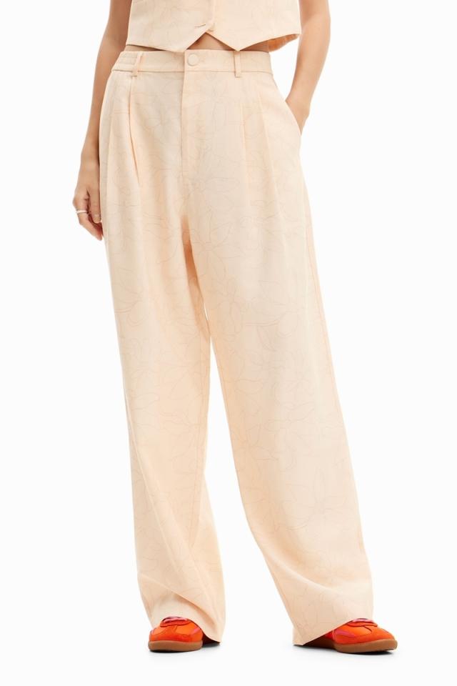 デシグアル（Desigual）/花柄 テーラードパンツ