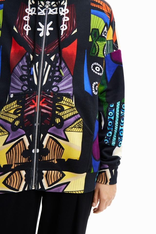 スウェット M.Christian Lacroix アーティ フーディ レディース