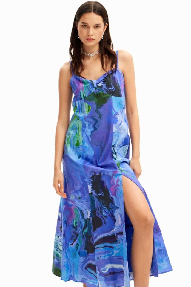 デシグアル（Desigual）/M． Christian Lacroix マーブル模様 ミディワンピースの通販は