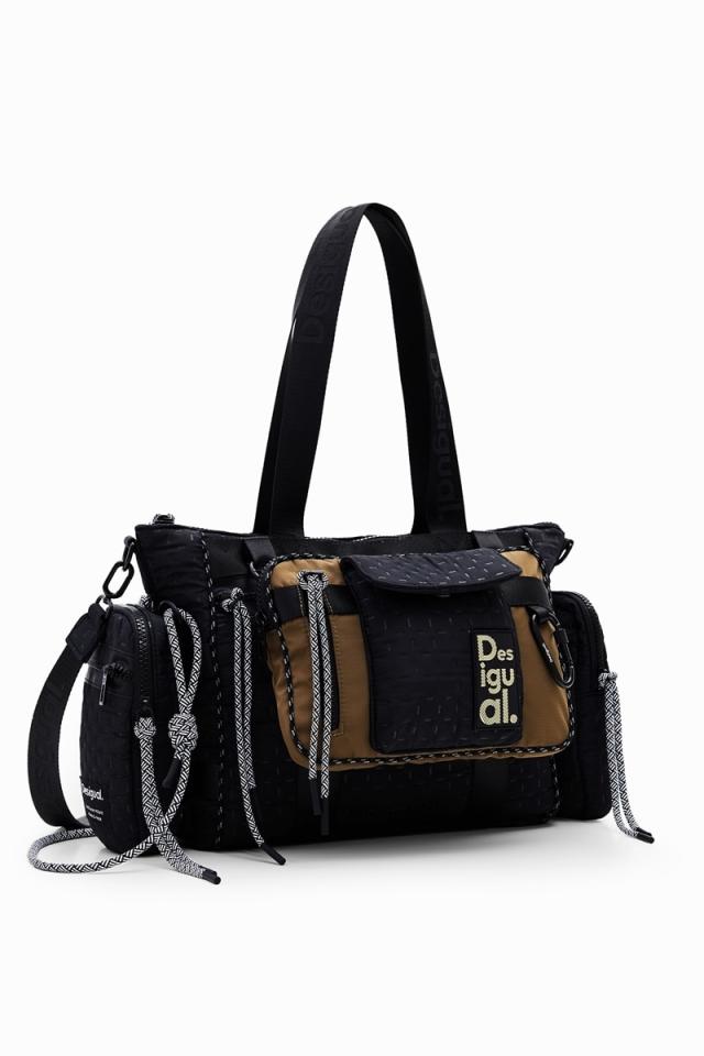 デシグアル（Desigual）/マルチポケットナイロンバッグ