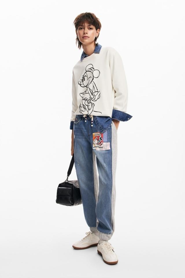 デシグアル（Desigual）/JOGGER MICKEY デニムロングパンツ