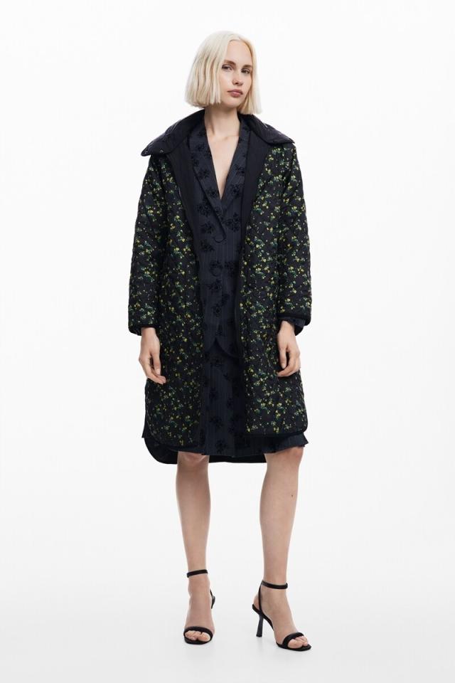 デシグアル（Desigual）/ODENSE パッド入りロングオーバーコートの通販