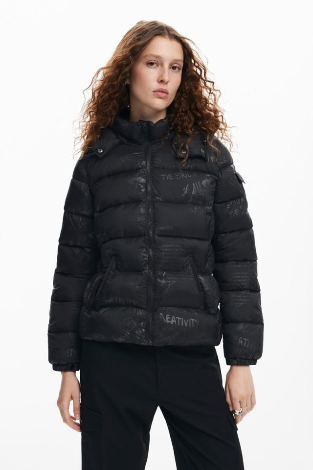 デシグアル（Desigual）/DRAMMEN パッド入りショートオーバーコート