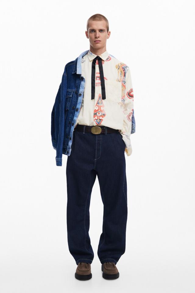 デシグアル（Desigual）/エスニックプリントシャツ_4