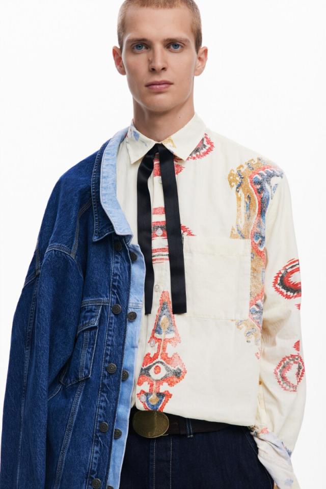 デシグアル（Desigual）/エスニックプリントシャツ_1