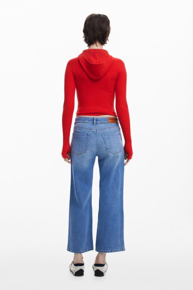 Desigual パッチワークデニムパンツ パッチワークデザインのデニムパンツ 24WWDD97