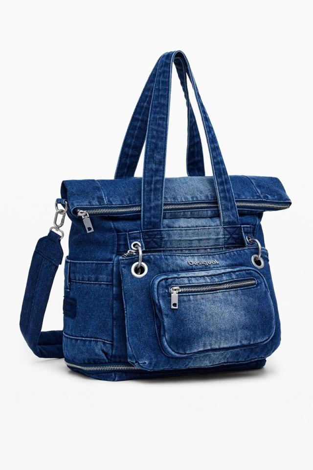 デシグアル（Desigual）/デニムのマルチポジションXLボイジャーバックパック