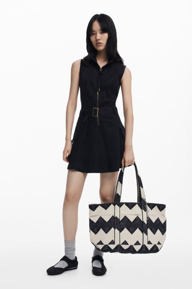 デシグアル（Desigual）/REPRISE ZICATELA BIG 2WAYリバーシブルバッグ