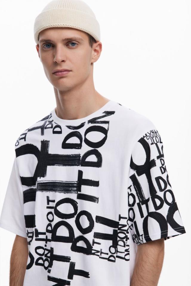 デシグアル（Desigual）/文字プリントTシャツ