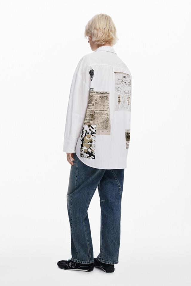 デシグアル（Desigual）/ラクロアプリント ジップ長袖シャツの通販はau