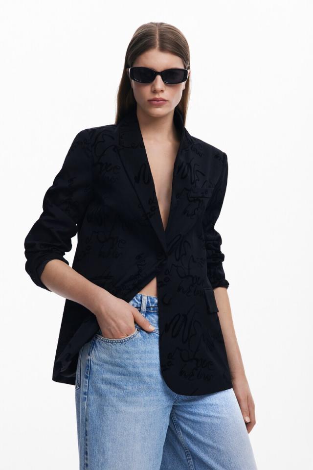 デシグアル（Desigual）/【5サイズ展開】ブレザーレタリング