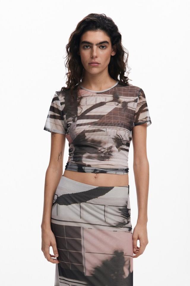 デシグアル（Desigual）/チュールストレートスカート