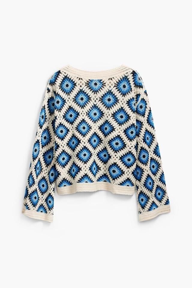 デシグアル（Desigual）/【5サイズ展開/XS/XL/大きいサイズ】マルチカラーのクロシェセーター_7