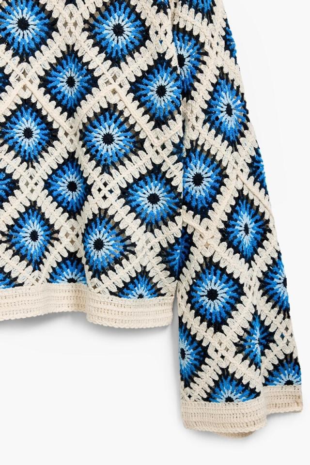 デシグアル（Desigual）/【5サイズ展開/XS/XL/大きいサイズ】マルチカラーのクロシェセーター_5