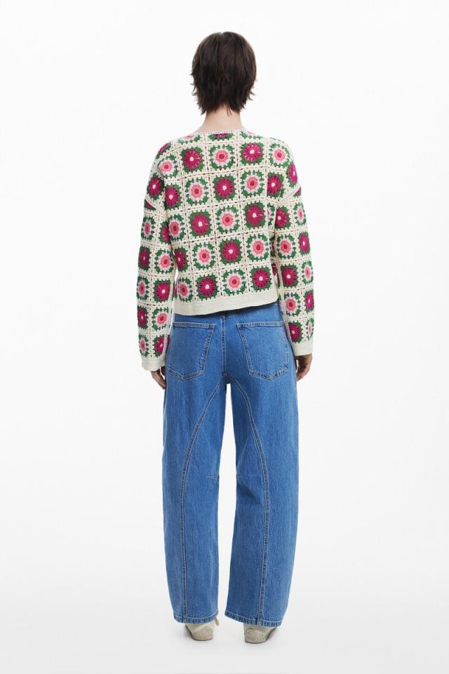 デシグアル（Desigual）/フラワーグラニースクエア カーディガン_2