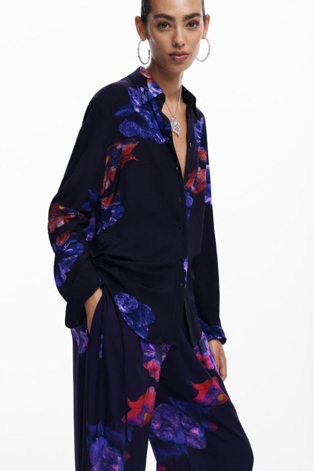 デシグアル（Desigual）/【5サイズ展開/XS/XL/大きいサイズ】フローラル柄のフルイドパンツ デシグアル（Desigual）/【5サイズ展開/XS/XL/大きいサイズ