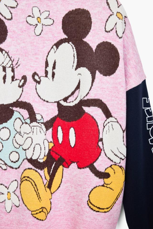 デシグアル（Desigual）/ミッキーとミニーのバックプリントパーカーの