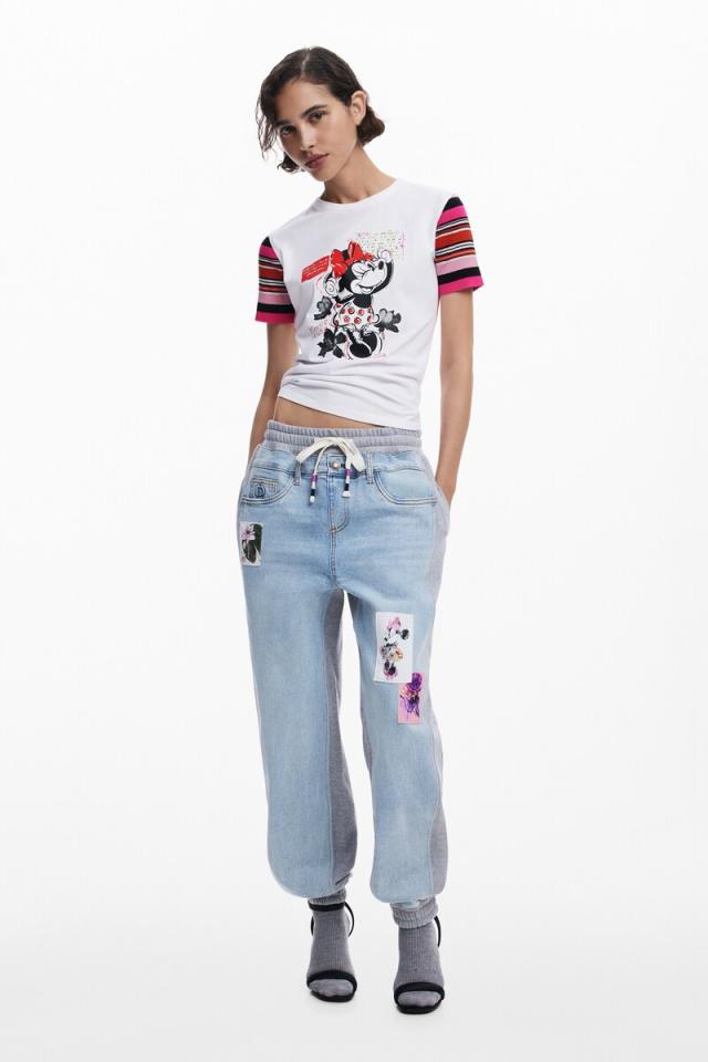 デシグアル（Desigual）/【5サイズ展開/XS/XL/大きいサイズ】ミニーマウス マルチカラースリーブTシャツ_1