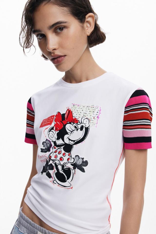 デシグアル（Desigual）/【5サイズ展開/XS/XL/大きいサイズ】ミニーマウス マルチカラースリーブTシャツ_2