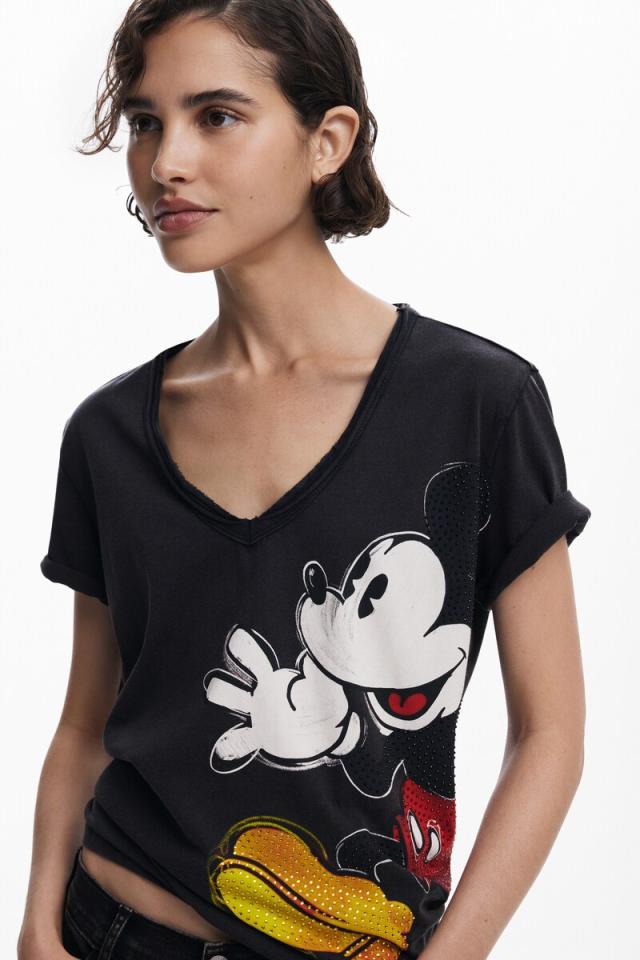 デシグアル（Desigual）/ミッキーマウス ストーン付きTシャツ_4