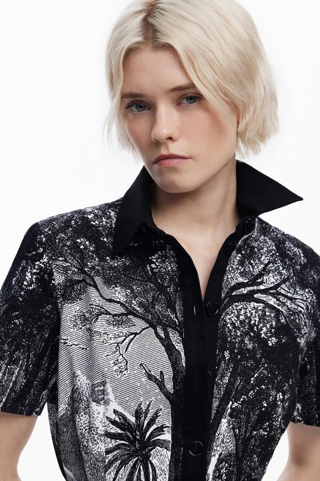 デシグアル（Desigual）/クリスチャン・ラクロワのリトグラフシャツドレス