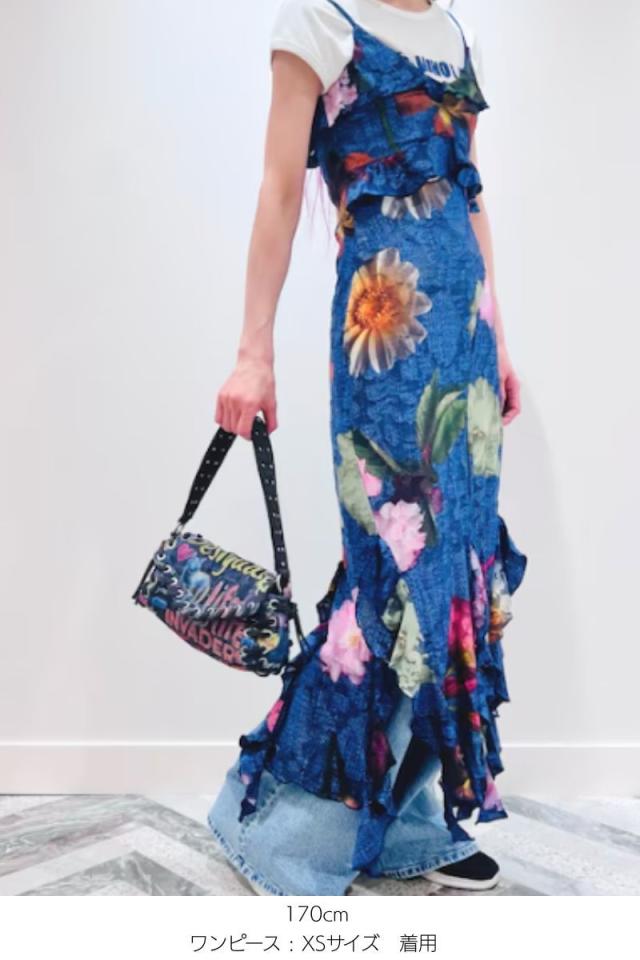 23区アンティークフラワープリントキャミソールワンピース 23区｜【洗える】アンティークフラワープリント キャミソール