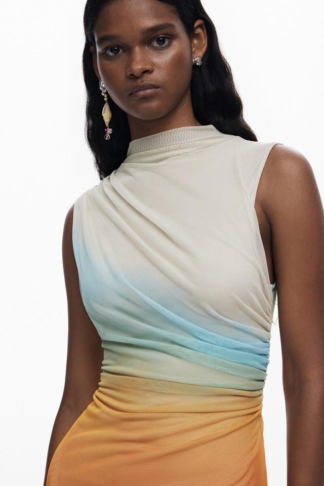 デシグアル（Desigual）/SAHARAJV サンセットグラデーション ノースリーブワンピース デシグアル（Desigual）/SAHARAJV サンセットグラデーション