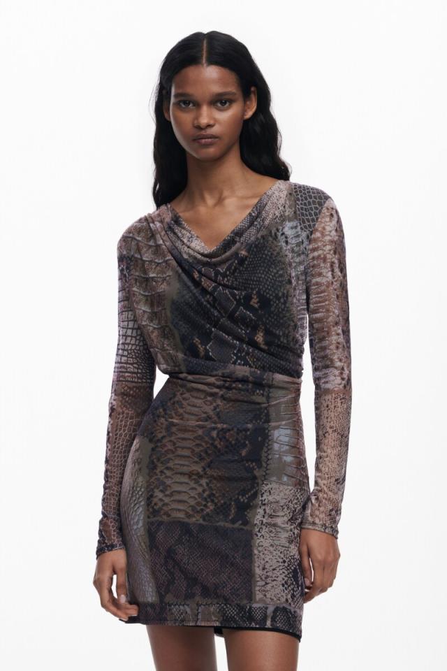 デシグアル（Desigual）/VESTSERPIENTE ワンピースロングスリーブ