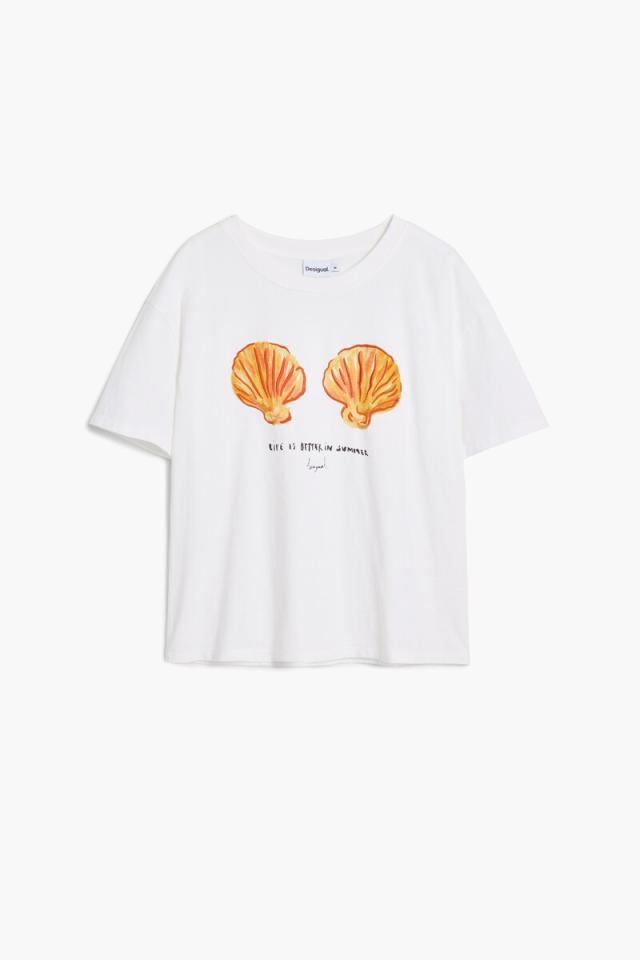 デシグアル（Desigual）/【5サイズ展開/XS/XL/大きいサイズ】シェル柄T