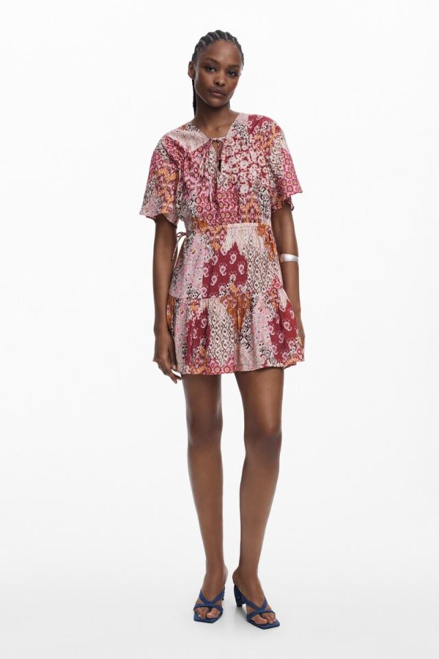 デシグアル（Desigual）/【5サイズ展開/XS/XL/大きいサイズ】ボーホーショートドレス デシグアル（Desigual）/【5サイズ展開/XS/XL/大きいサイズ】ボーホー