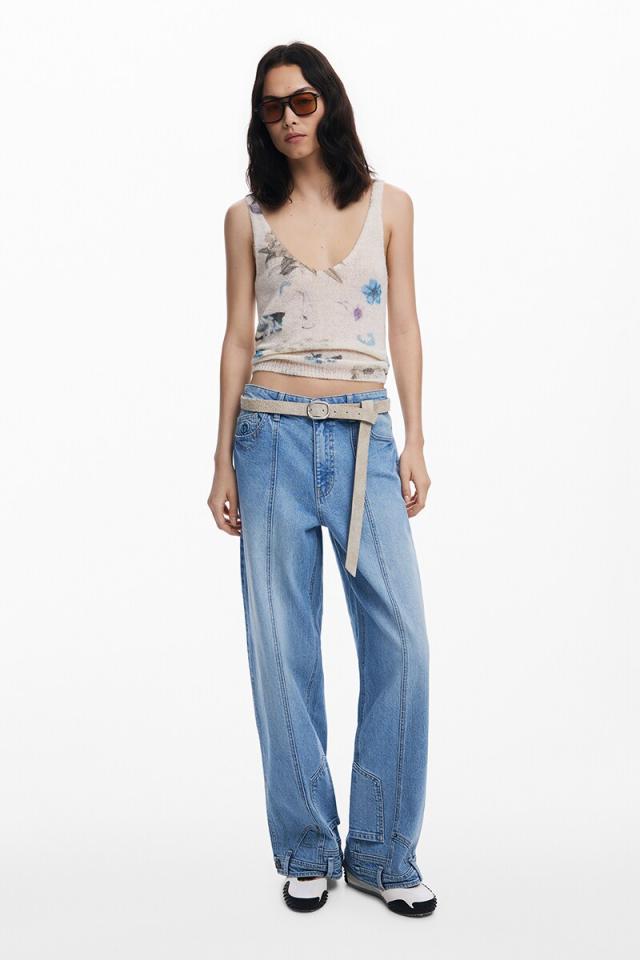 デシグアル（Desigual）/【3サイズ展開/幅2．5cm】本革スエード調の