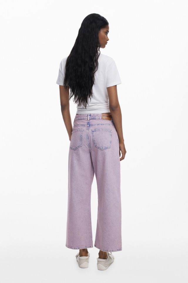 デシグアル（Desigual）/【6サイズ展開/34/44】クロップドデニムパンツ