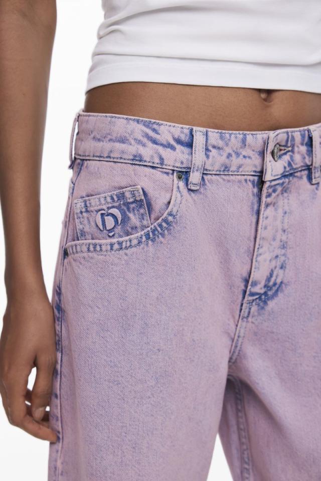 デシグアル（Desigual）/【6サイズ展開/34/44】クロップドデニムパンツ