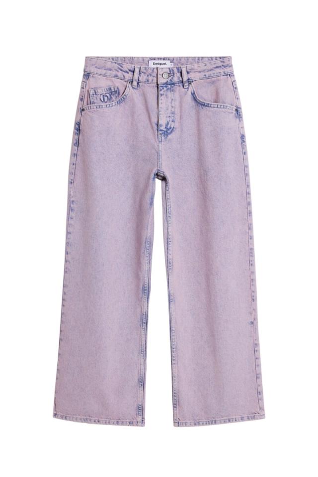 デシグアル（Desigual）/【6サイズ展開/34/44】クロップドデニムパンツ