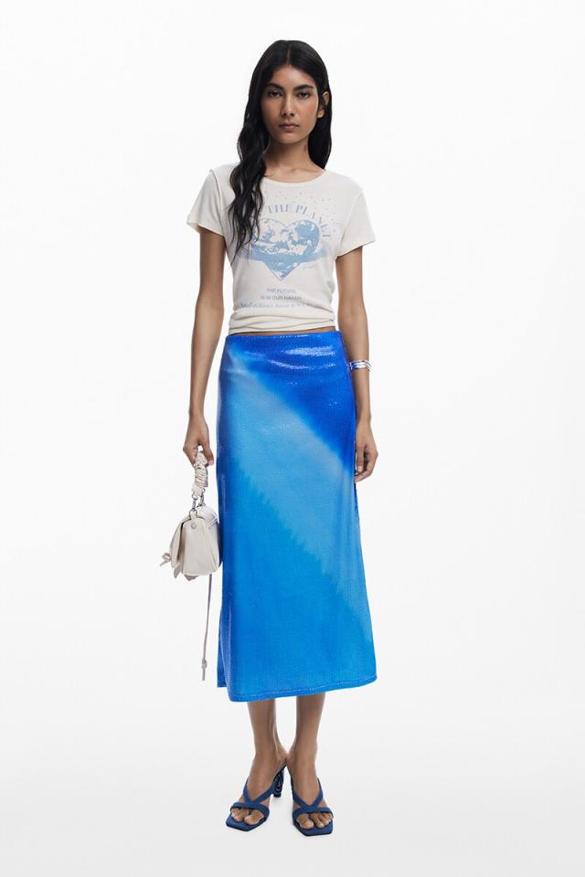 デシグアル（Desigual）/【5サイズ展開/XS/XL】タイダイミディスカート_1