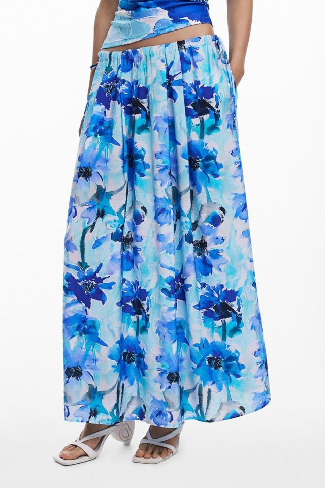 デシグアル（Desigual）/【5サイズ展開/XS/XL】フレアミディスカート花柄