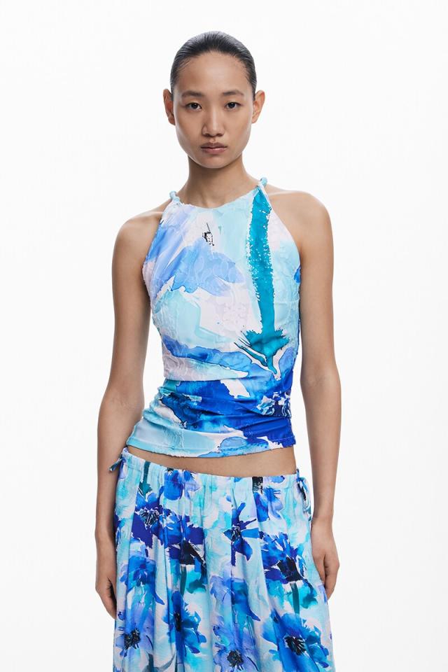 デシグアル（Desigual）/【5サイズ展開/XS/XL】フレアミディスカート花柄_4