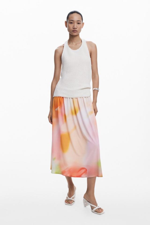 デシグアル（Desigual）/【5サイズ展開/XS/XL】2イン1グラデーションロングドレス