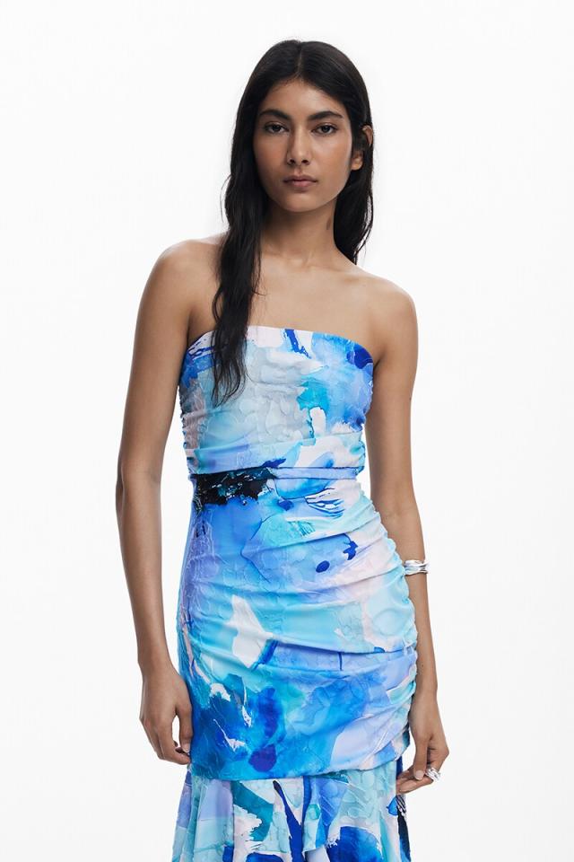 デシグアル（Desigual）/【5サイズ展開/XS/XL】アシンメトリックバンドゥードレス_1