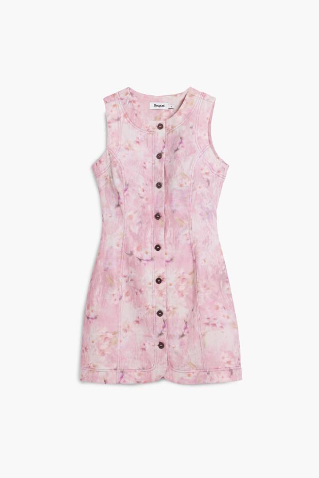 デシグアル（Desigual）/【5サイズ展開/XS/XL】ボタン付きショートドレス