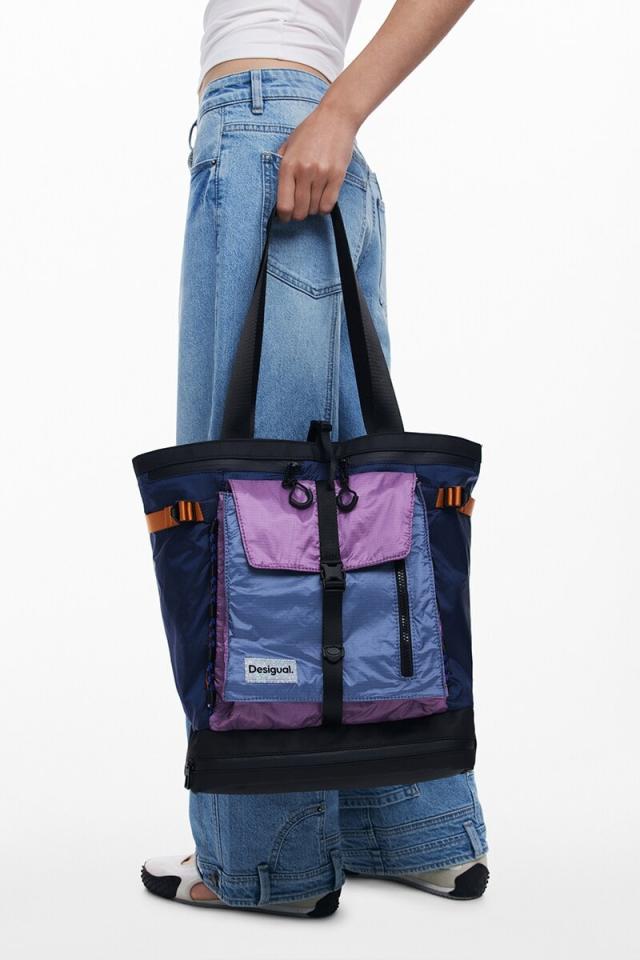 新品タグ付☆DESIGUALデシグアル トートバッグ バックパック デシグアル（Desigual）/【大容量 】大型ナイロントートリュック