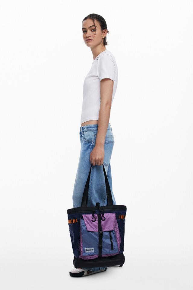 デシグアル（Desigual）/【A4収納可/2WAY】大型ナイロントートバック