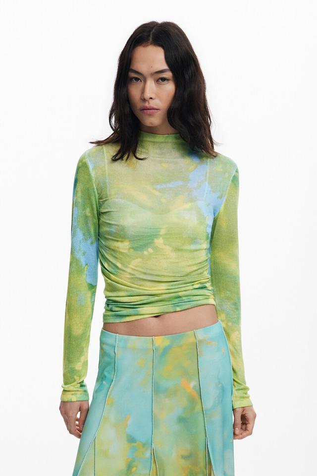 デシグアル（Desigual）/【5サイズ展開/XS/XL】ゴデットロングスカート