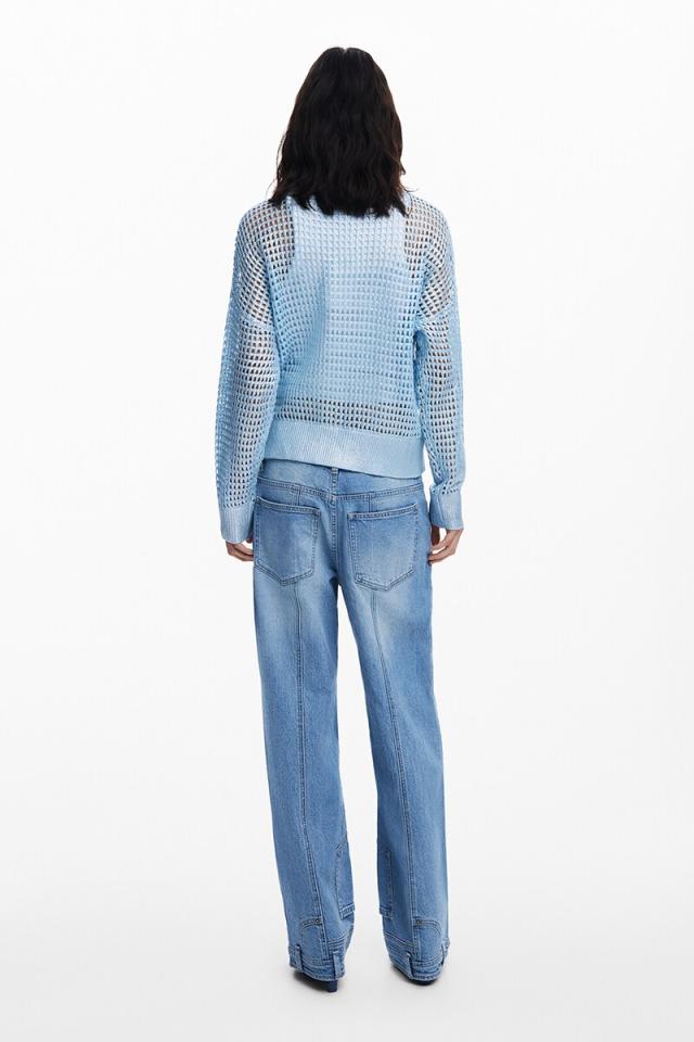 デシグアル（Desigual）/【5サイズ展開/XS/XL】メタリックハイゲージニット