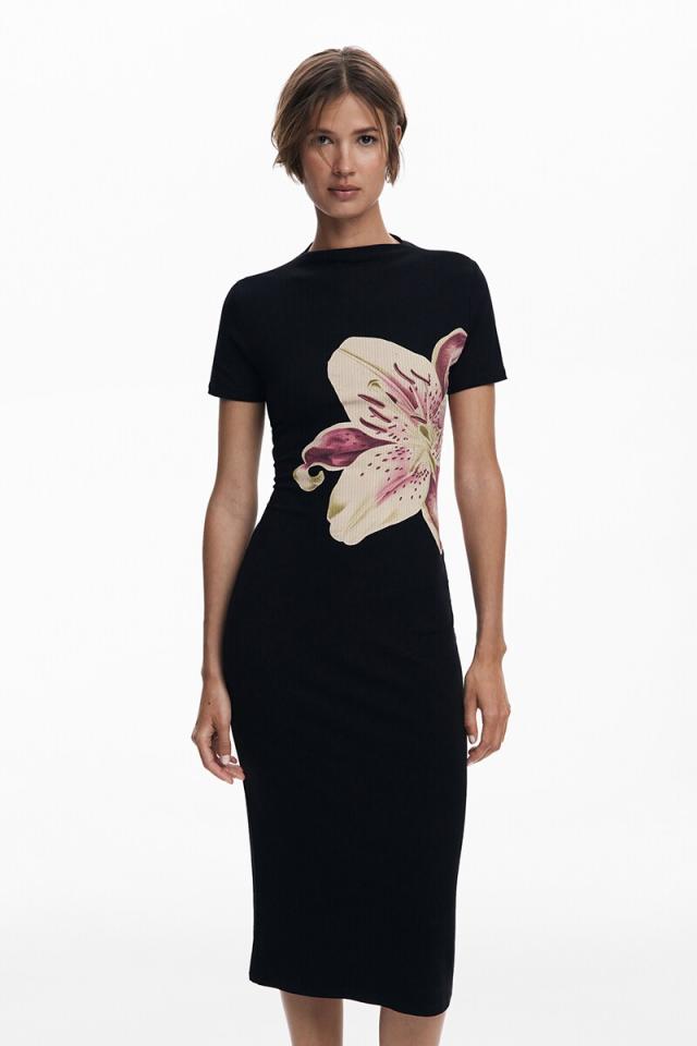 デシグアル（Desigual）/【5サイズ展開/XS/XL】オーキッドマキシドレス