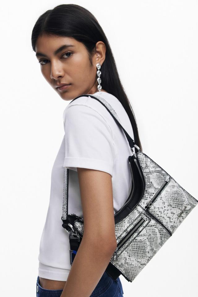 デシグアル（Desigual）/パイソンプリントのコンバーチブルバッグ 3way